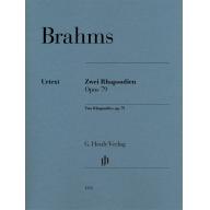 Brahms Two Rhapsodies op. 79