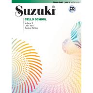 Suzuki Cello School, Vol.3【Cello Book & CD】
