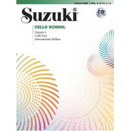 Suzuki Cello School, Vol.4【Cello Book & CD】