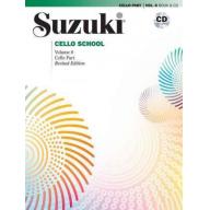 Suzuki Cello School, Vol.8【Cello Book & CD】