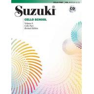 Suzuki Cello School, Vol.8【Cello Book & CD】