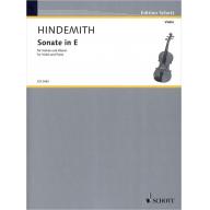 Hindemith Sonata in E for Violin & Piano