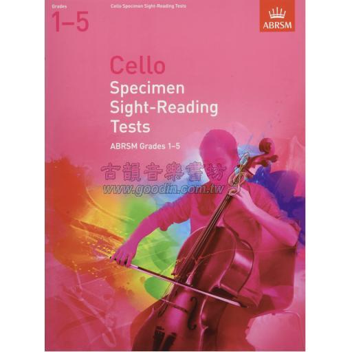 英國皇家 ABRSM 大提琴視奏測驗範例 Specimen Sight-Reading Tests for Cello : Grades 1-5