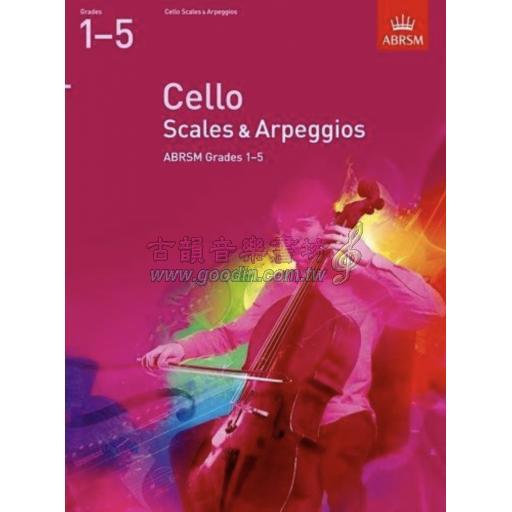 英國皇家 ABRSM 大提琴音階與琶音 Cello Scales and Arpeggios Grade 1-5