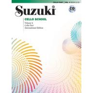 Suzuki Cello School, Vol.4【Cello Book & CD】