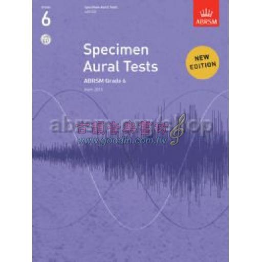 英國皇家 ABRSM 聽力測驗 Specimen Aural Tests, Grade 6 with CD