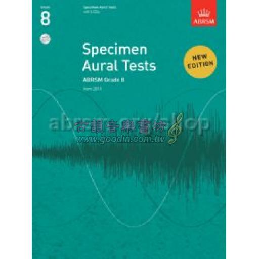 英國皇家 ABRSM 聽力測驗 Specimen Aural Tests, Grade 8 with 2 CDs