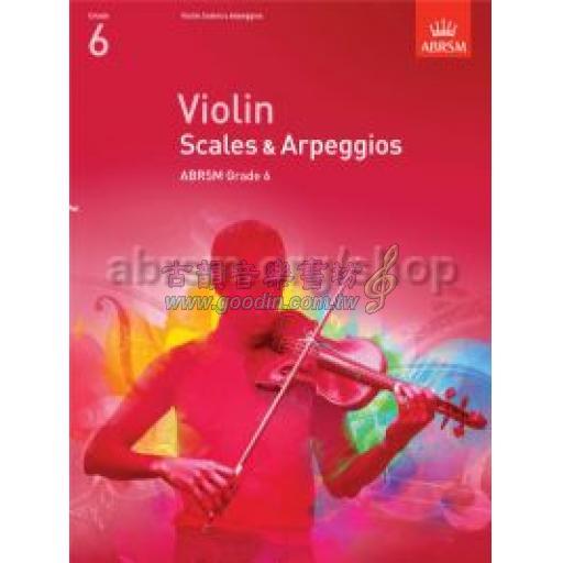 ABRSM 英國皇家 小提琴音階 Violin Scales & Arpeggios, Grade 6