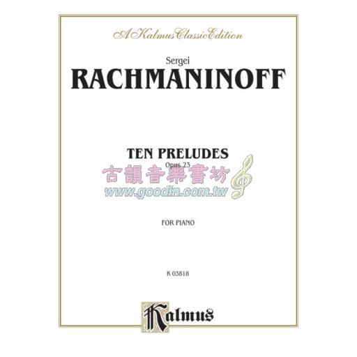 Rachmaninoff Ten Preludes, Opus 23