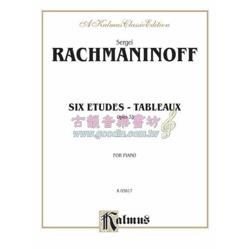 Rachmaninoff Six Etudes Tableaux, Opus 33