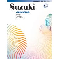 Suzuki Violin School, Vol.2【Violin Book & CD】【International Edition】
