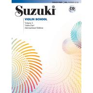 Suzuki Violin School, Vol.5【Violin Book & CD】【International Edition】