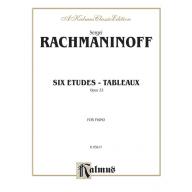 Rachmaninoff Six Etudes Tableaux, Opus 33