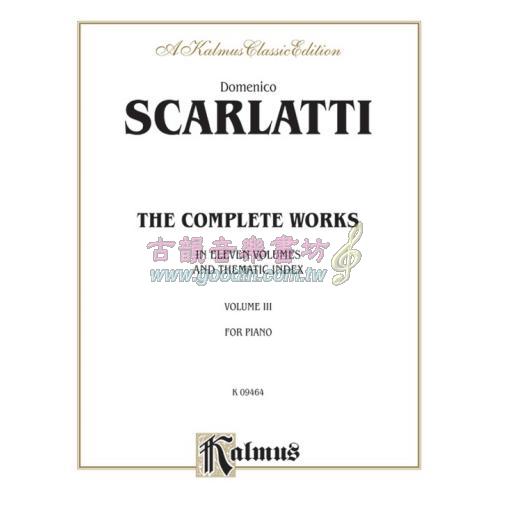 【特價】Scarlatti The Complete Works, Volume III