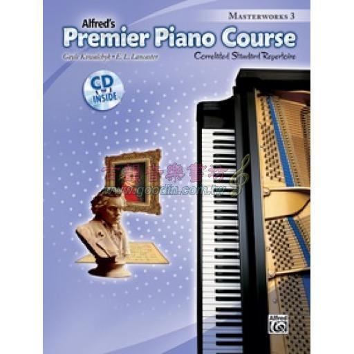 Premier Piano Course, Masterworks 3 +CD