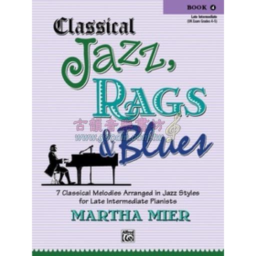 【特價】Classical Jazz, Rags & Blues, Book 4 