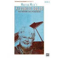 Martha Mier's Favorite Solos, Book 2 