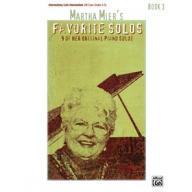 Martha Mier's Favorite Solos, Book 3