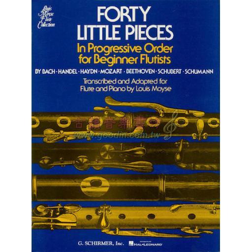 Forty (40) Little Pieces for Flute and Piano