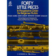 Forty (40) Little Pieces for Flute and Piano