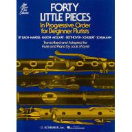 Forty (40) Little Pieces for Flute and Piano <售缺>