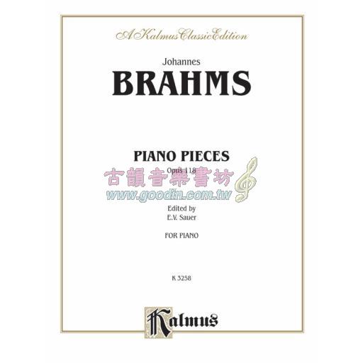 Brahms Piano Pieces, Opus 118