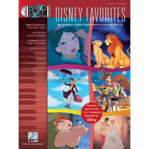 Disney Favorites Piano Duet Play-Along Volume 5 <售缺>
