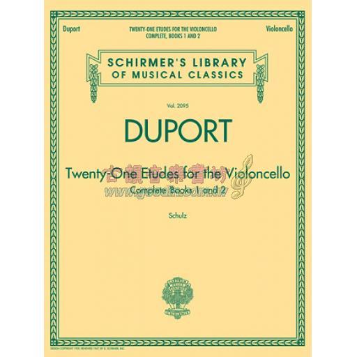 Duport – 21 Etudes for the Violoncello, Complete Books 1 & 2