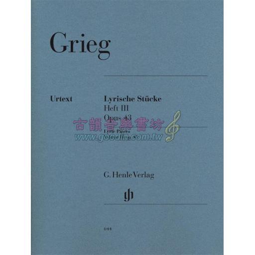 Grieg Lyric Pieces Volume III, op. 43
