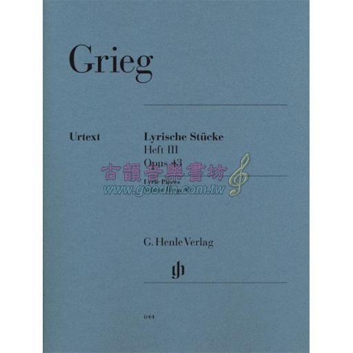 Grieg Lyric Pieces Volume III, op. 43