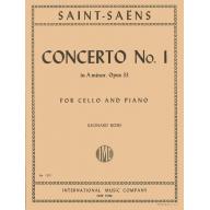 *Saint-Saëns Concerto No. 1 in A minor Op.33 for Cello and Piano