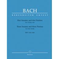 X Bach Three Sonatas and three Partitas for Solo Violin BWV 1001-1006