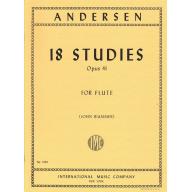 Andersen 18 Studies Op.41 for Flute Solo