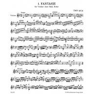 Telemann Twelve Fantasias for Violin without Bass TWV 40: 14-25