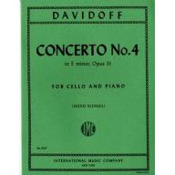 Davidoff Concerto No.4 in E minor Op.31 for Cello and piano