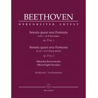 Beethoven Sonata quasi una Fantasia in E-flat major Op. 27 No. 1 / C-sharp minor Op. 27 No. 2 "Moonlight Sonata"