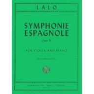 *Lalo Symphonie Espagnole, Op. 21 for Violin and Piano