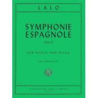 *Lalo Symphonie Espagnole, Op. 21 for Violin and Piano