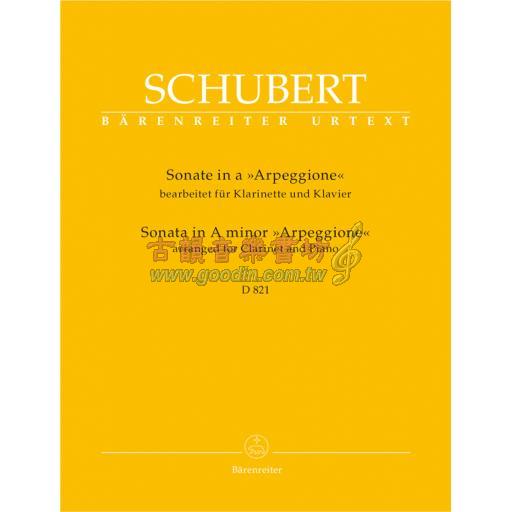 Schubert Sonata in A Minor D 821 "Arpeggione" arranged for Clarinet and Piano