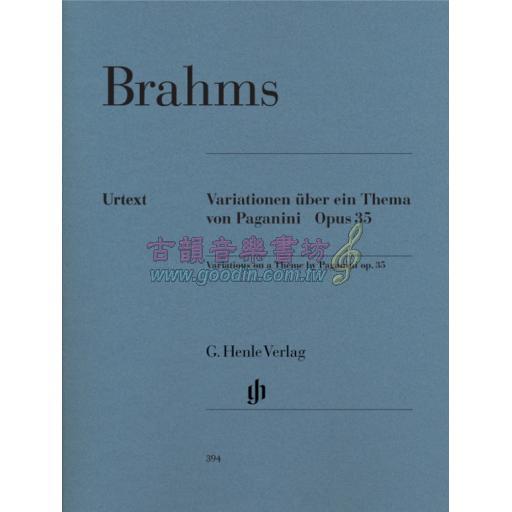 Brahms Variations on a Theme by Paganini op. 35