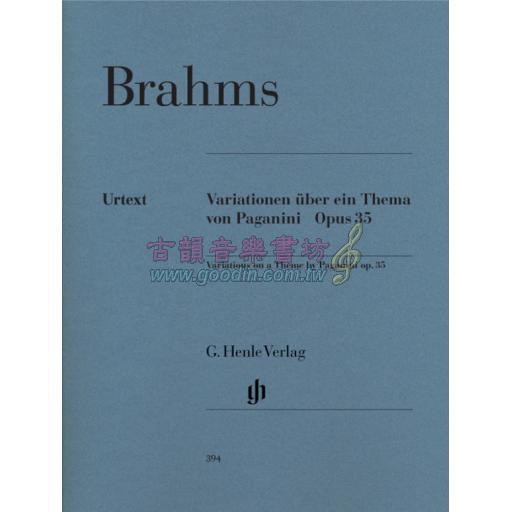 Brahms Variations on a Theme by Paganini op. 35