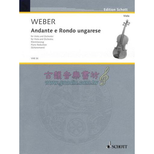 Weber Andante and Rondo ungarese for Viola and Orchestra