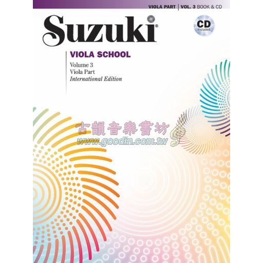 Suzuki Viola School, Vol.3【Viola Book & CD】