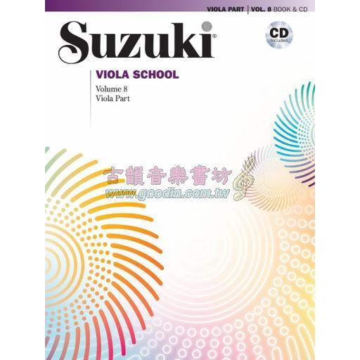 Suzuki Viola School, Vol.8【Viola Book & CD】