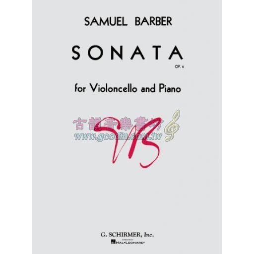 Samuel Barber Sonata, Op.6 Cello and Piano
