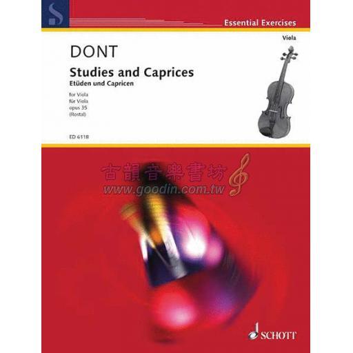 Dont Studies and Caprices for Viola