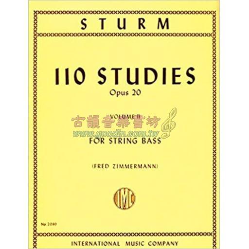Sturm 110 Studies Op.20 Vol. II for String Bass