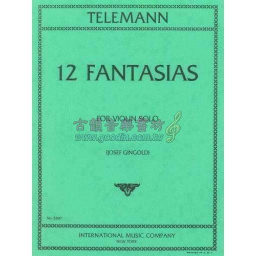 *Telemann 12 Fantasias for Violin Solo