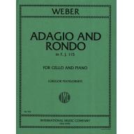 *Weber Adagio & Rondo in F,J.115 for Cello and piano