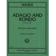 Weber Adagio & Rondo in F,J.115 for Cello and piano